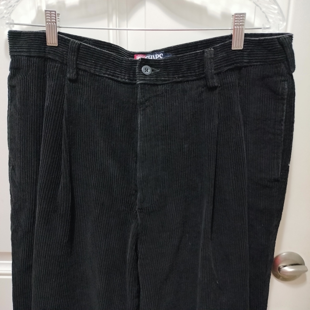 Chaps Men's Dark Corduroy Trousers Size 36X32 - Picture 2 of 6